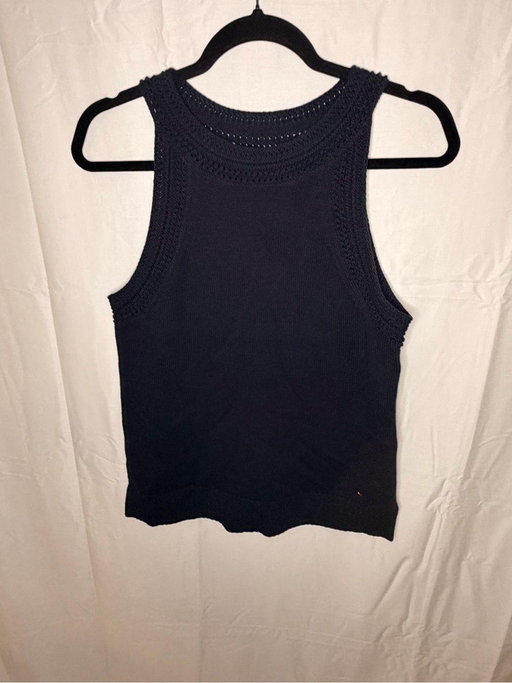 Tommy Hilfiger Navy Knit Racerback Tank